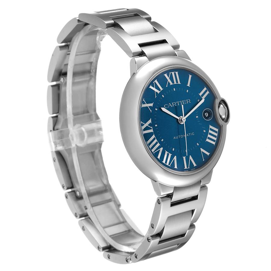 Reloj réplica para hombre: Cartier Ballon Bleu 40, automático, esfera azul, WSBB0061 — elegante – Foto 3