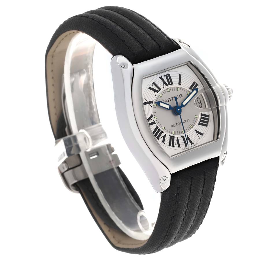 Reloj réplica para hombre: Cartier Roadster, esfera plateada, acero, W62000V3 — raro – Foto 3