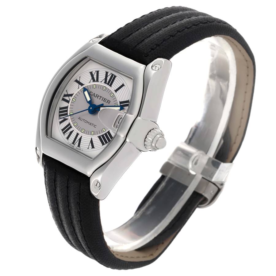 Reloj réplica para hombre: Cartier Roadster, esfera plateada, acero, W62000V3 — raro – Foto 4