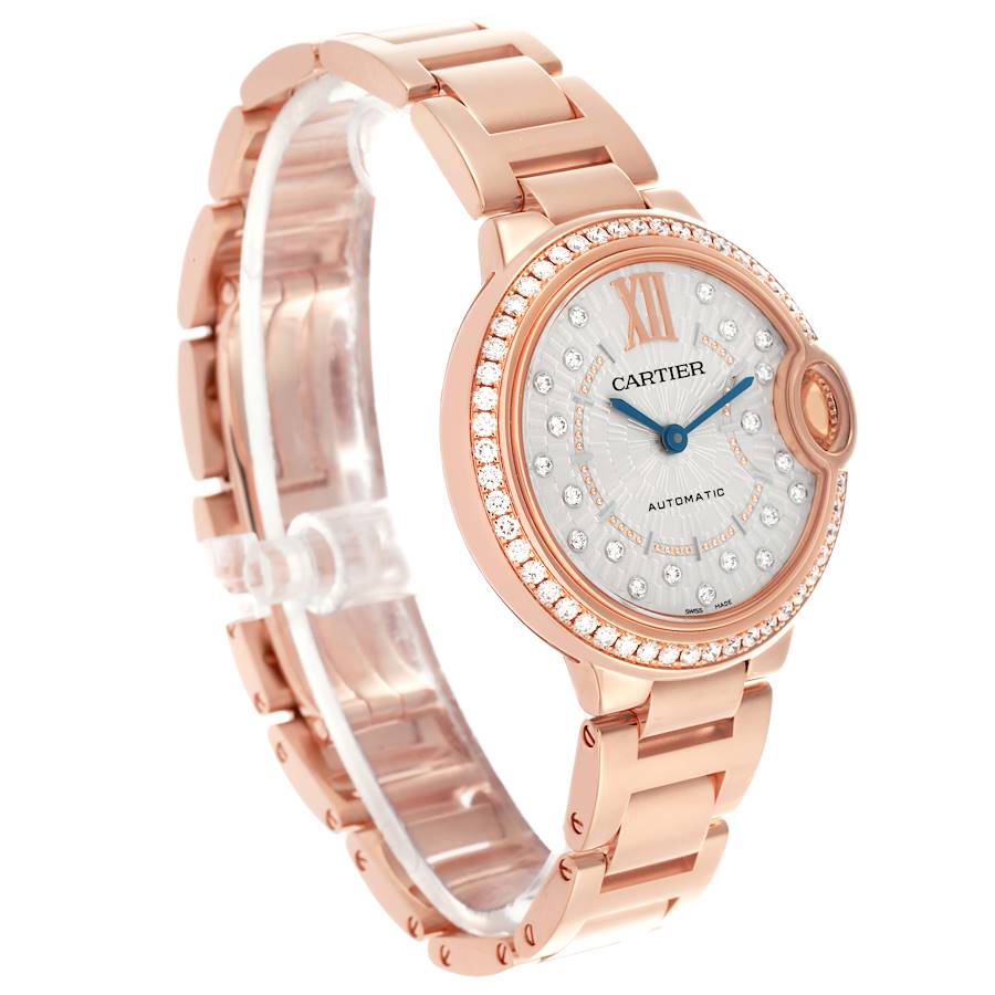 Reloj réplica para mujer: Cartier Ballon Bleu, oro rosa, diamante, WJBB0082 — de gran éxito – Foto 3