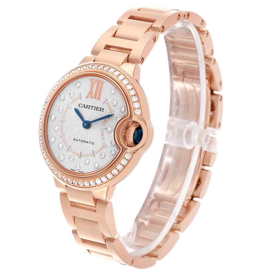 Reloj réplica para mujer: Cartier Ballon Bleu, oro rosa, diamante, WJBB0082 — de gran éxito – Foto 4