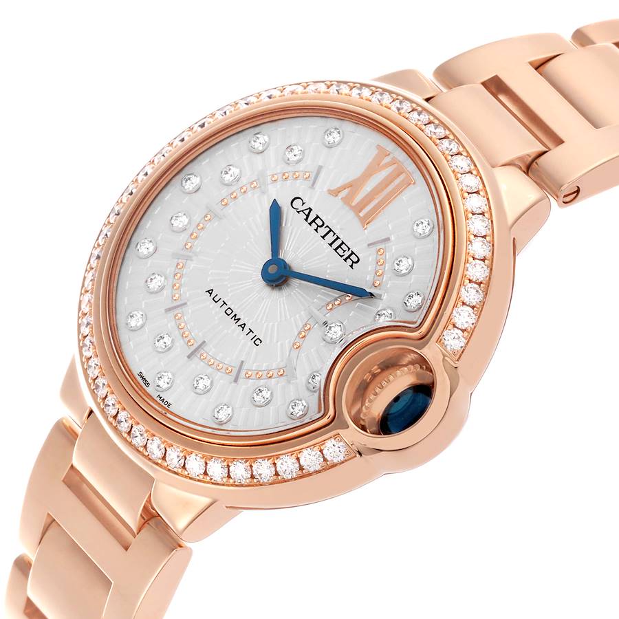 Reloj réplica para mujer: Cartier Ballon Bleu, oro rosa, diamante, WJBB0082 — de gran éxito – Foto 5
