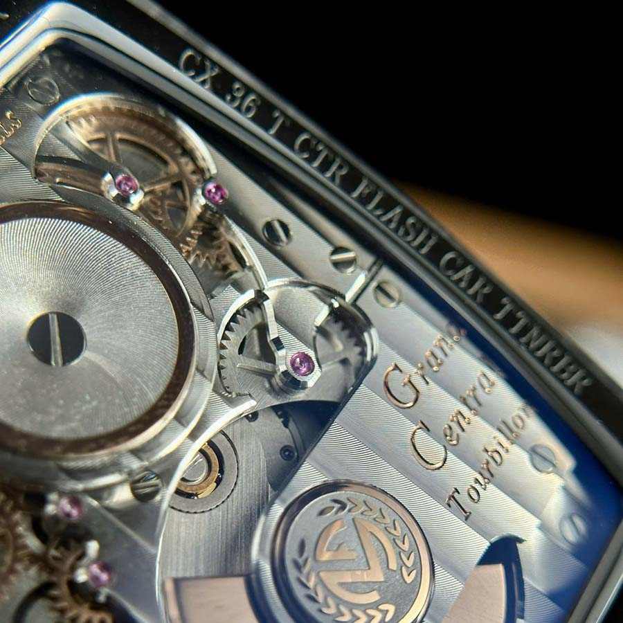Reloj réplica: Franck Muller Grand Central Tourbillon, carbono negro, esfera con números arábigos, 44 mm — de calidad superior – Foto 10