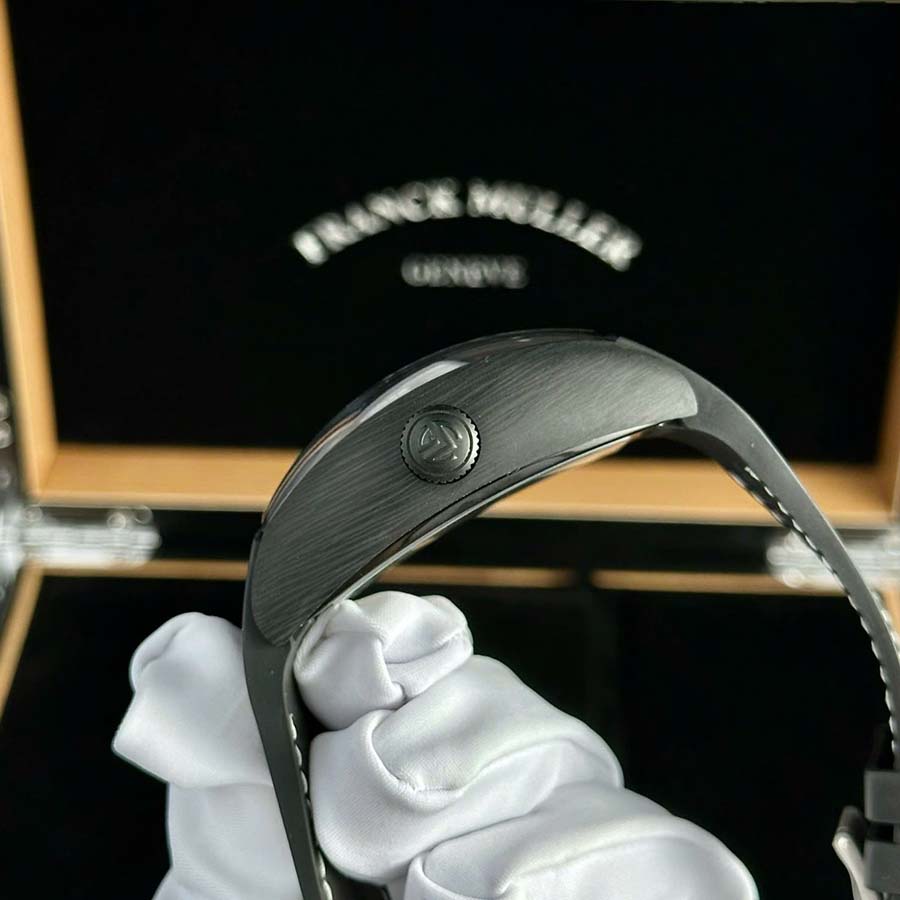 Reloj réplica: Franck Muller Grand Central Tourbillon, carbono negro, esfera con números arábigos, 44 mm — de calidad superior – Foto 8