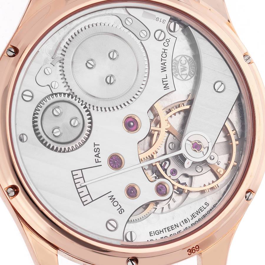 Reloj réplica para hombre: IWC Portuguese, oro rosa, esfera gris, manual, IW545406 — mítico – Foto 6
