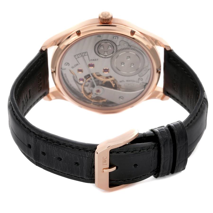 Reloj réplica para hombre: IWC Portuguese, oro rosa, esfera gris, manual, IW545406 — mítico – Foto 7