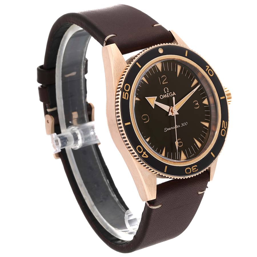 Reloj réplica para hombre: Omega Seamaster 300 Co-Axial, bronce, oro, 234.92.41.21.10.001 — valioso – Foto 3