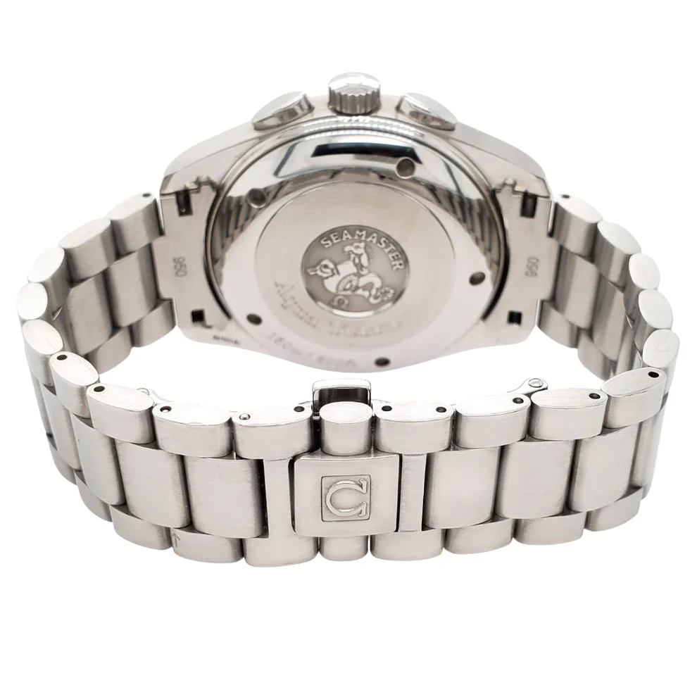 Reloj réplica para hombre: Omega Seamaster Aqua Terra 42 mm Chrono, acero inoxidable — irresistible – Foto 4