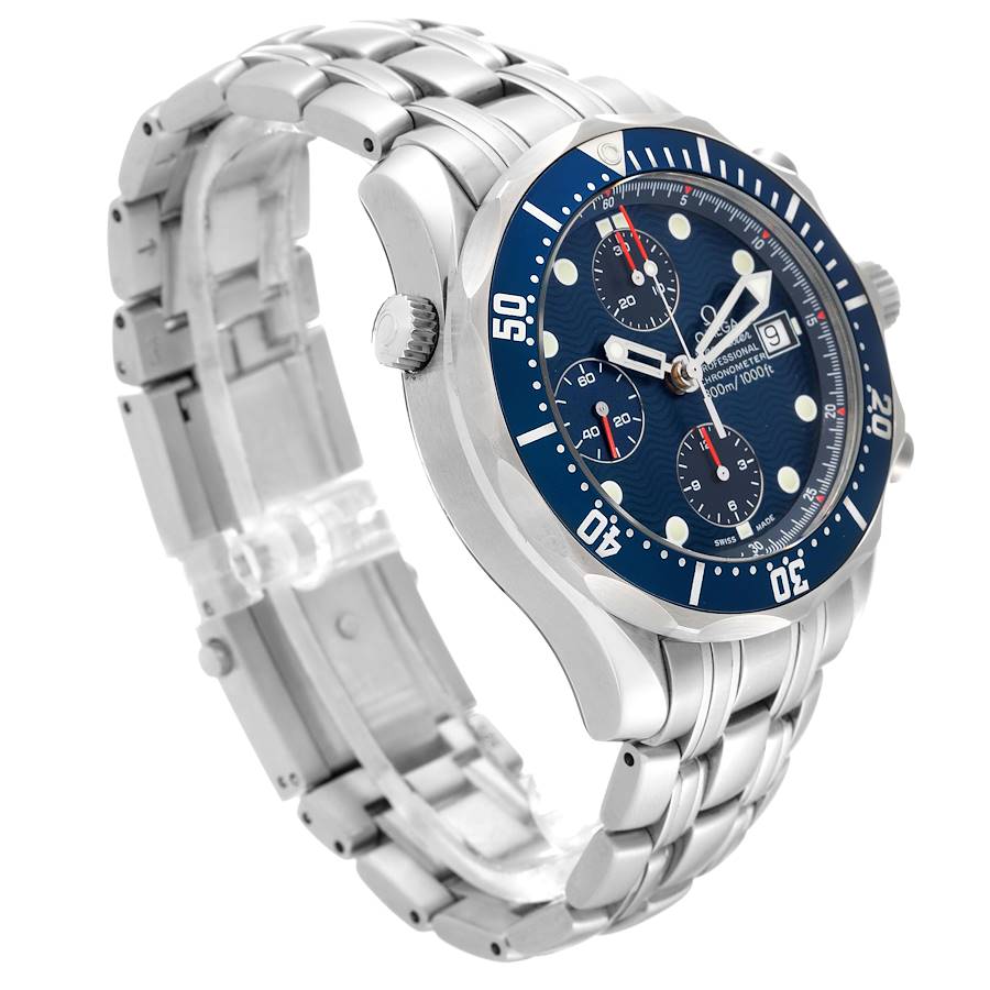 Reloj réplica para hombre: Omega Seamaster, esfera azul, cronógrafo, acero, 2599.80.00 — de prestigio – Foto 3