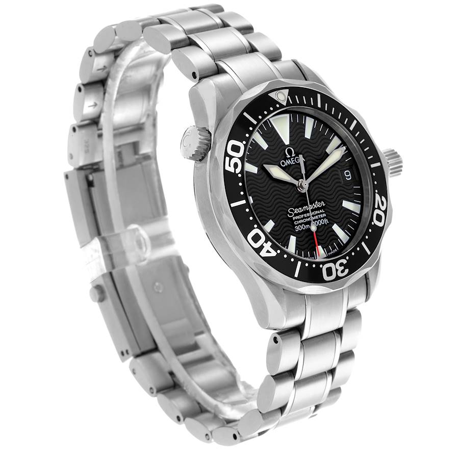 Reloj réplica para hombre: Omega Seamaster 36, tamaño mediano, negro, Wave, esfera, acero, 2252.50.00 — solicitado – Foto 3