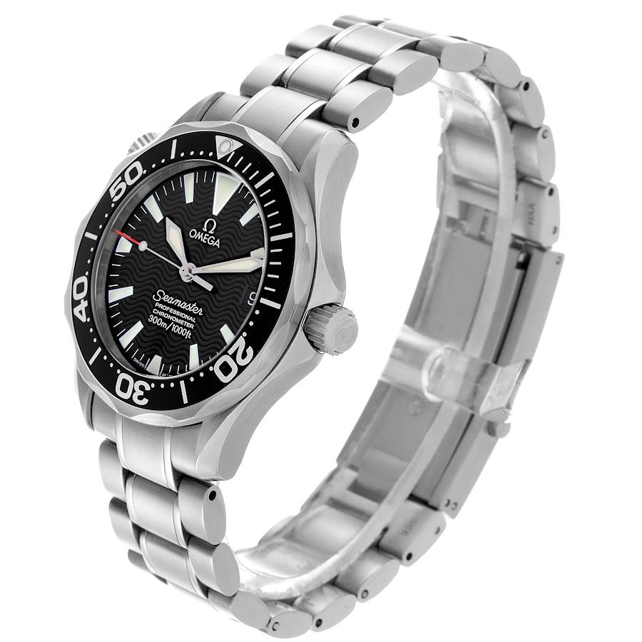 Reloj réplica para hombre: Omega Seamaster 36, tamaño mediano, negro, Wave, esfera, acero, 2252.50.00 — solicitado – Foto 4