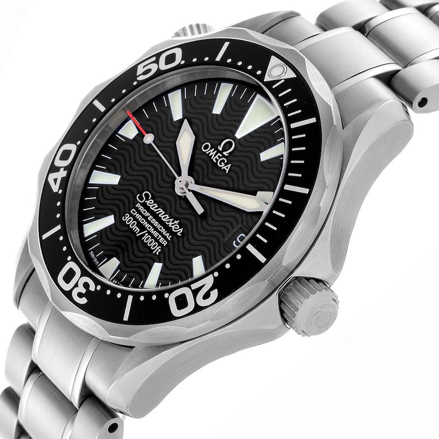 Reloj réplica para hombre: Omega Seamaster 36, tamaño mediano, negro, Wave, esfera, acero, 2252.50.00 — solicitado – Foto 5