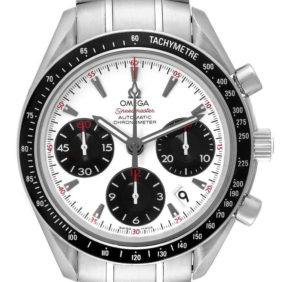 Reloj réplica: Omega Speedmaster, fecha, esfera panda, acero, 323.30.40.40.04.001 — favorito de nuestros clientes – Foto 1