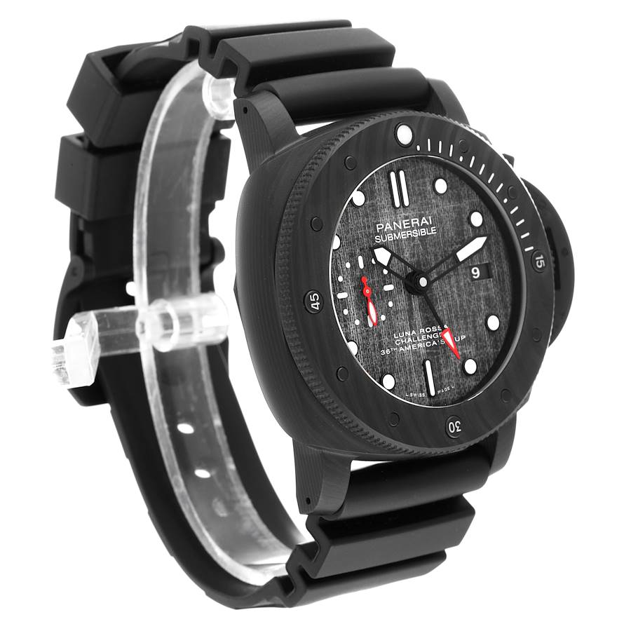 Reloj réplica para hombre: Panerai Submersible Luna Rossa GMT 47 mm Carbotech PAM01039 — elegante – Foto 3