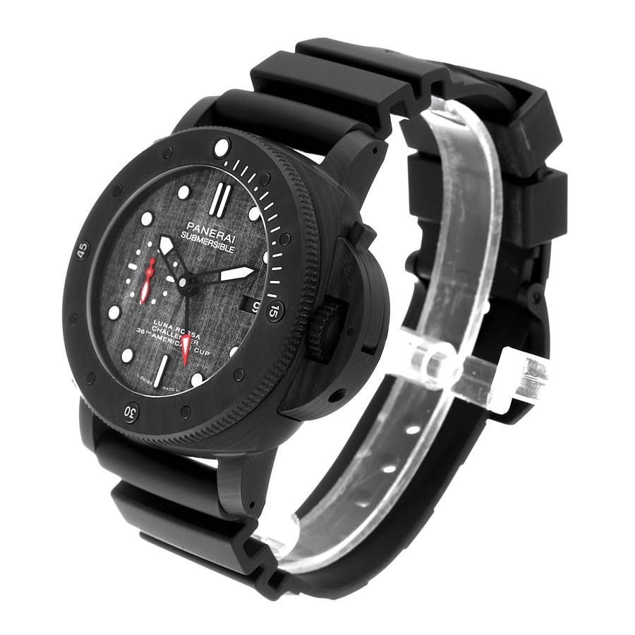 Reloj réplica para hombre: Panerai Submersible Luna Rossa GMT 47 mm Carbotech PAM01039 — elegante – Foto 4