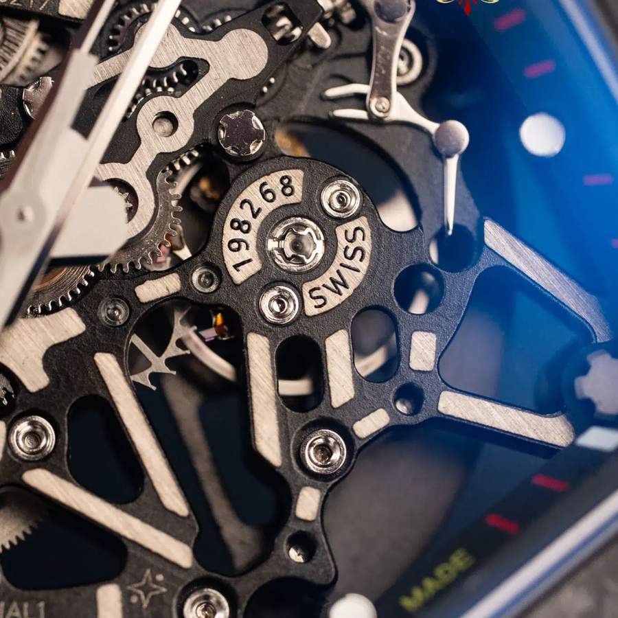Reloj réplica: Richard Mille RM 35-02 Rafael Nadal, negro, Carbon TPT, negro, correa de caucho, ZF 49,94 mm X 44,5 mm — clásico – Foto 6