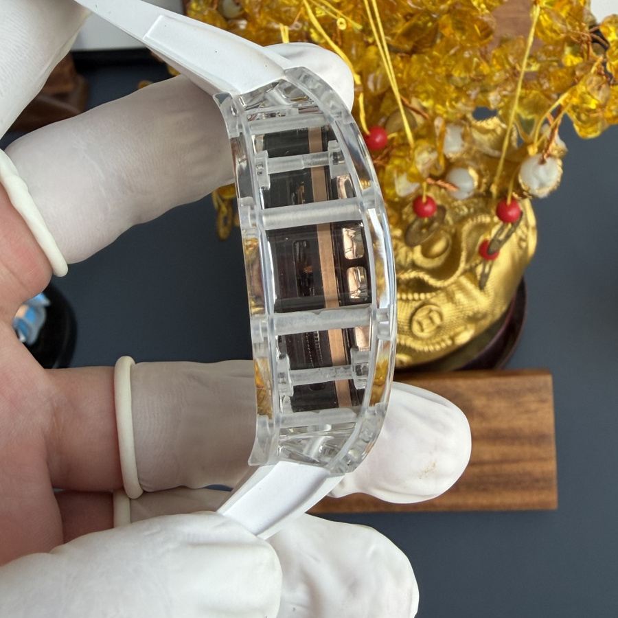 Reloj réplica: Richard Mille RM 66, volante, tourbillon, hecho a medida, auténtico, blanco, zafiro, 42,7 mm X 49,94 mm — rentable – Foto 7