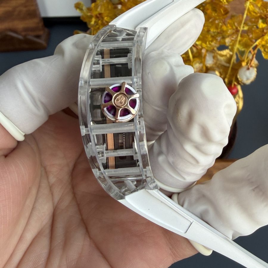 Reloj réplica: Richard Mille RM 66, volante, tourbillon, hecho a medida, auténtico, blanco, zafiro, 42,7 mm X 49,94 mm — rentable – Foto 8
