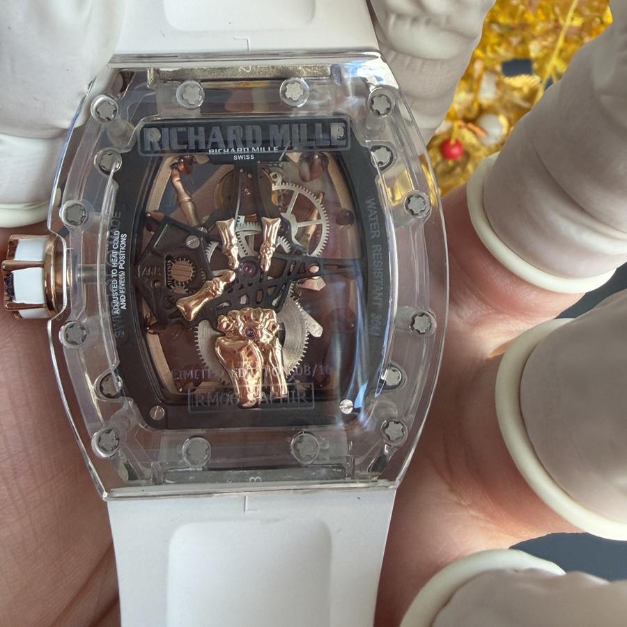 Reloj réplica: Richard Mille RM 66, volante, tourbillon, hecho a medida, auténtico, blanco, zafiro, 42,7 mm X 49,94 mm — rentable – Foto 9