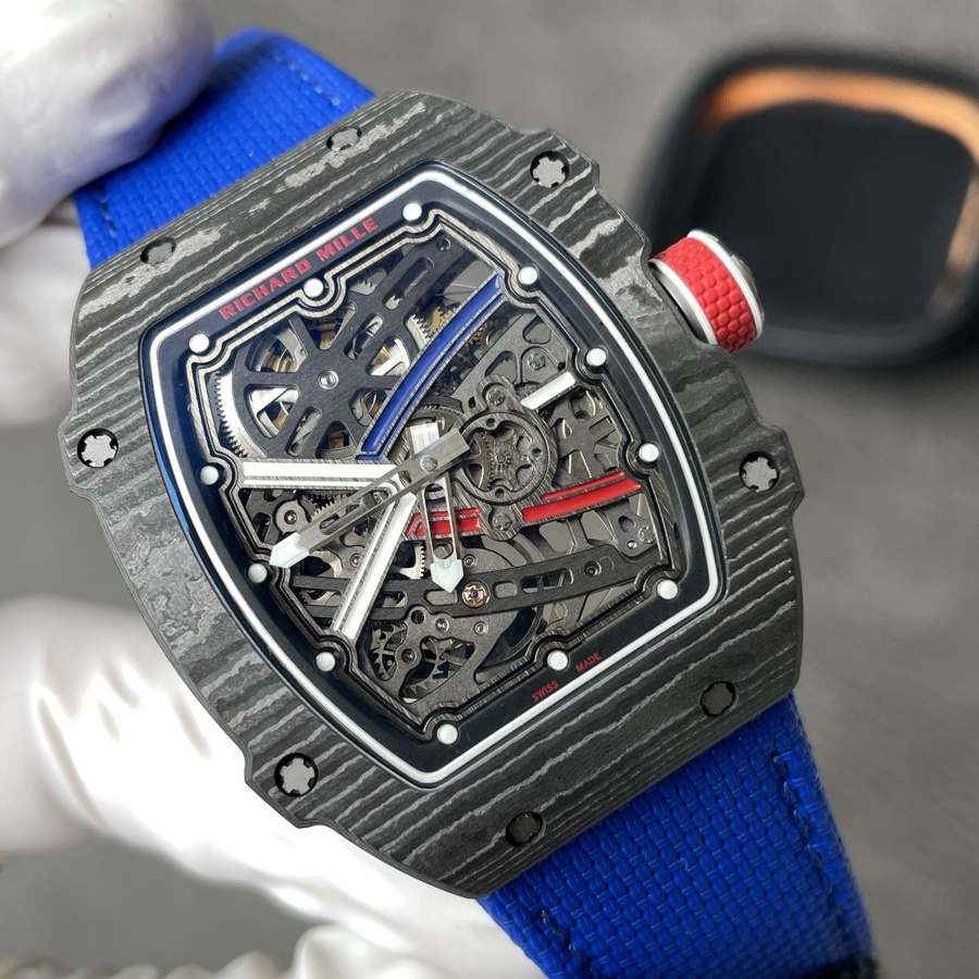 Reloj réplica: Richard Mille RM 67-02 Carbon NTPT Sébastien Ogier, extraplano, 38.7 X 47,52 mm — distintivo – Foto 3