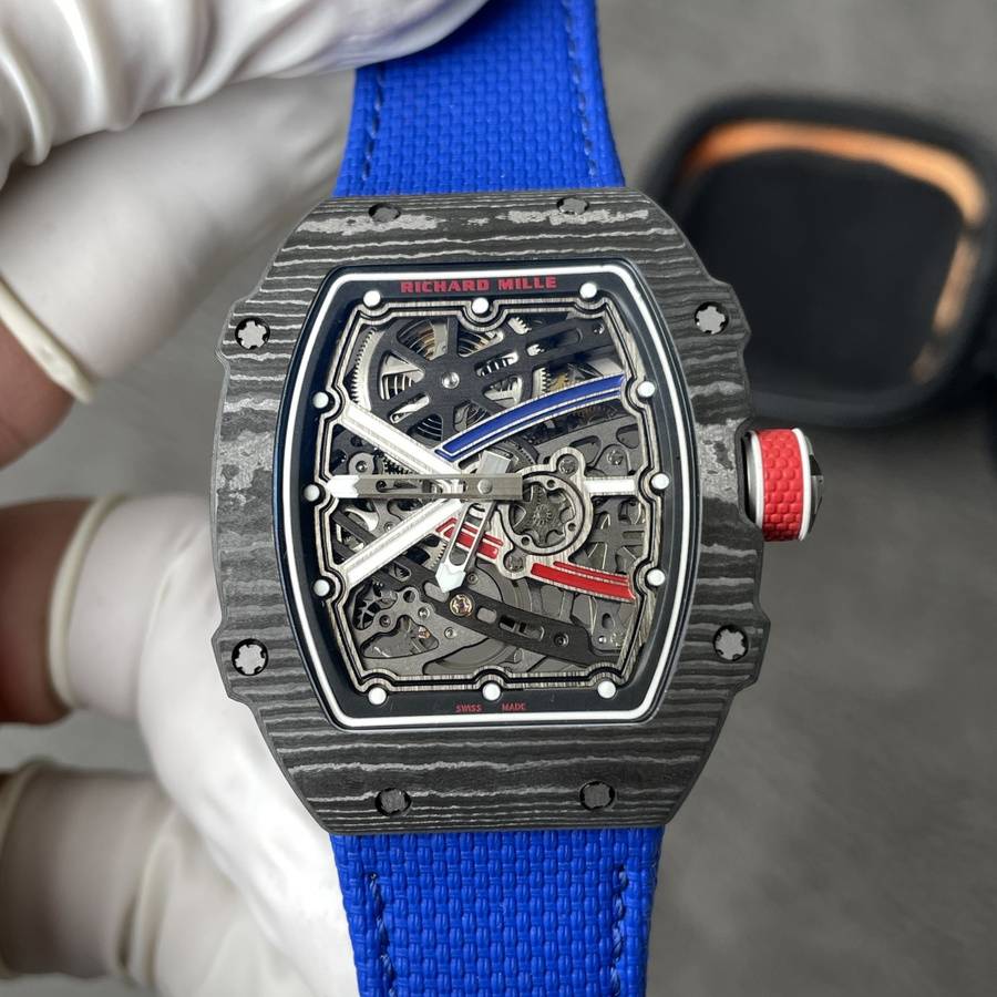 Reloj réplica: Richard Mille RM 67-02 Carbon NTPT Sébastien Ogier, extraplano, 38.7 X 47,52 mm — distintivo – Foto 4