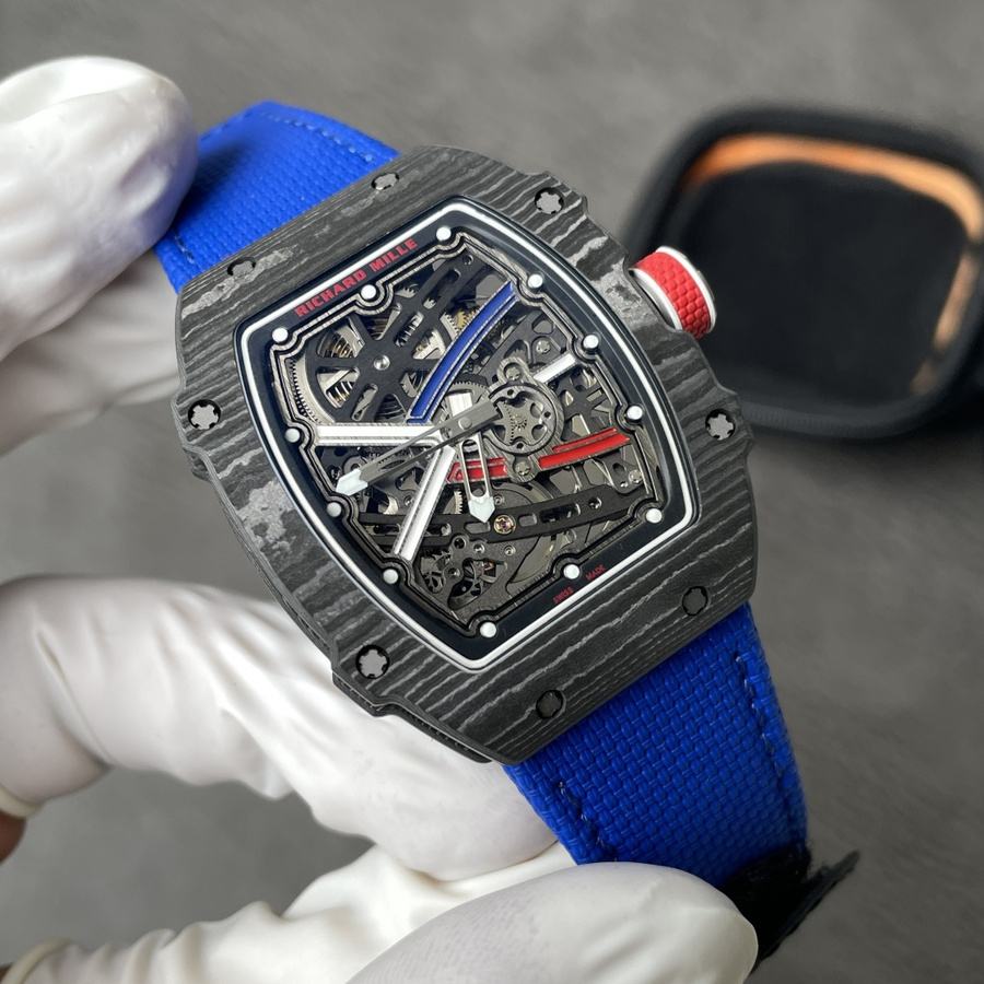 Reloj réplica: Richard Mille RM 67-02 Carbon NTPT Sébastien Ogier, extraplano, 38.7 X 47,52 mm — distintivo – Foto 6
