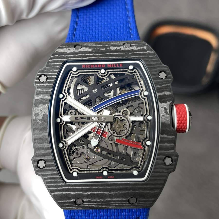 Reloj réplica: Richard Mille RM 67-02 Carbon NTPT Sébastien Ogier, extraplano, 38.7 X 47,52 mm — distintivo – Foto 7