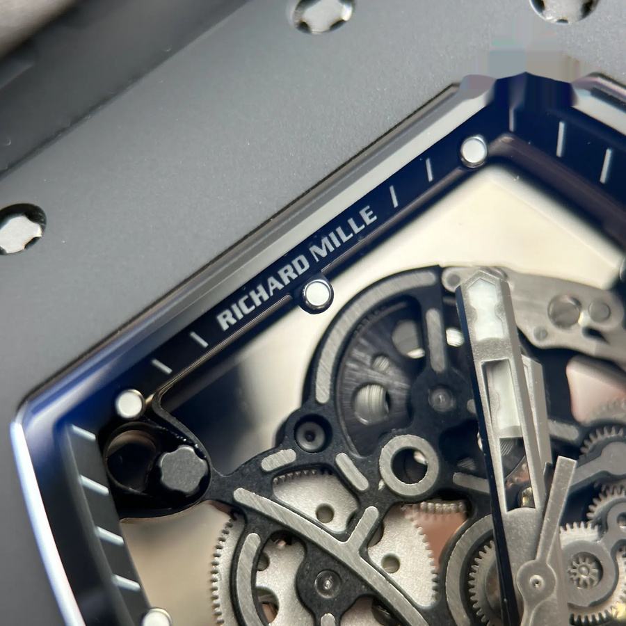 Reloj réplica: Richard Mille RM 055 Bubba Watson, completamente negro, cerámica, correa de caucho, ZF 42,7 mm — espectacular – Foto 6