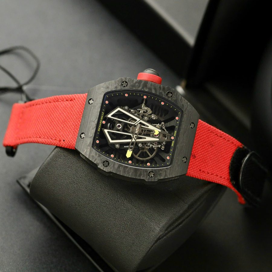 Reloj réplica: Richard Mille RM 27-03 Rafael Nadal, tourbillon, carbono, BBR 40,3 mm — de belleza eterna – Foto 3