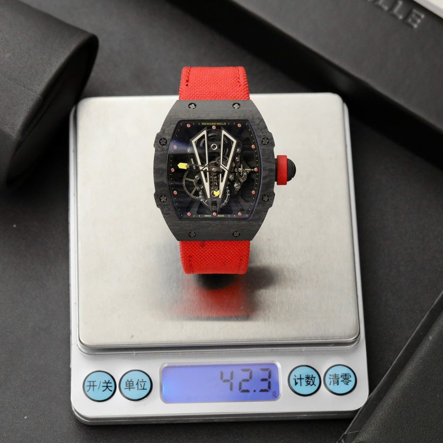 Reloj réplica: Richard Mille RM 27-03 Rafael Nadal, tourbillon, carbono, BBR 40,3 mm — de belleza eterna – Foto 4