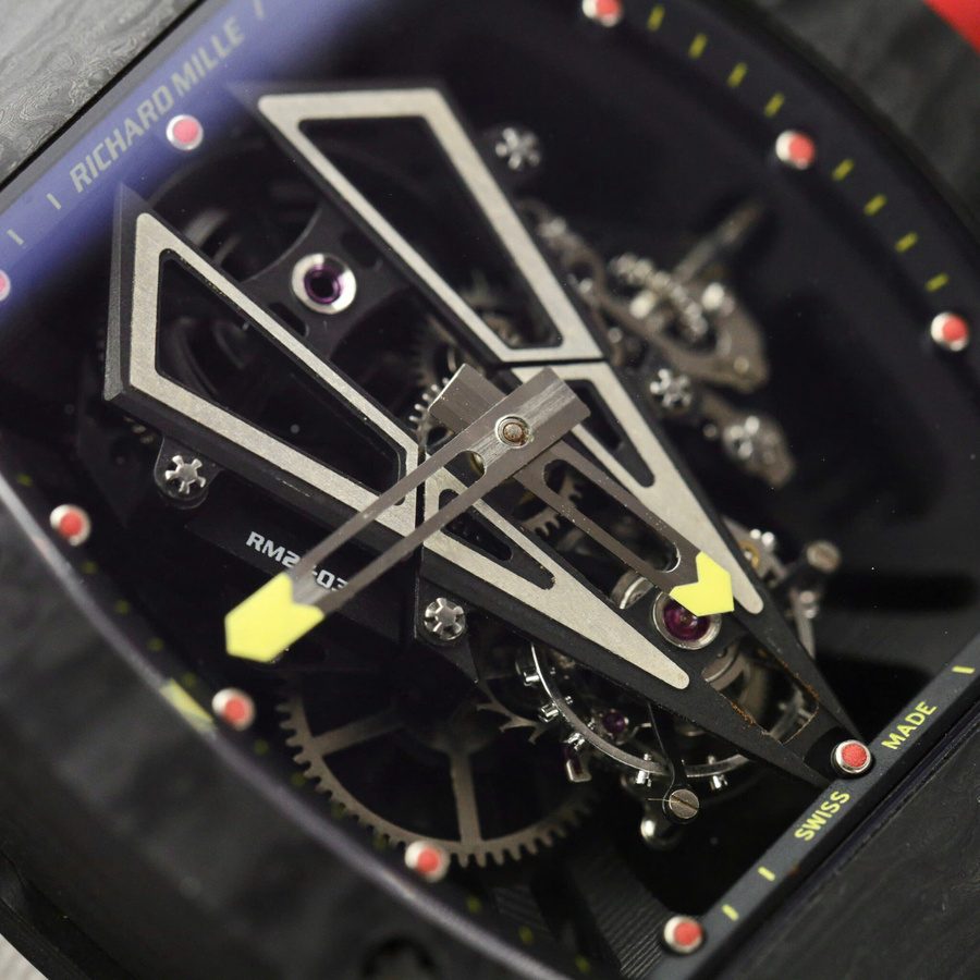 Reloj réplica: Richard Mille RM 27-03 Rafael Nadal, tourbillon, carbono, BBR 40,3 mm — de belleza eterna – Foto 6