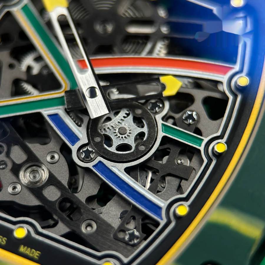 Reloj réplica: Richard Mille RM 67-02 Wayde Van Niekerk, automático, extraplano, verde, Quartz TPT 47.52 X 38,7 mm — exclusivo – Foto 6