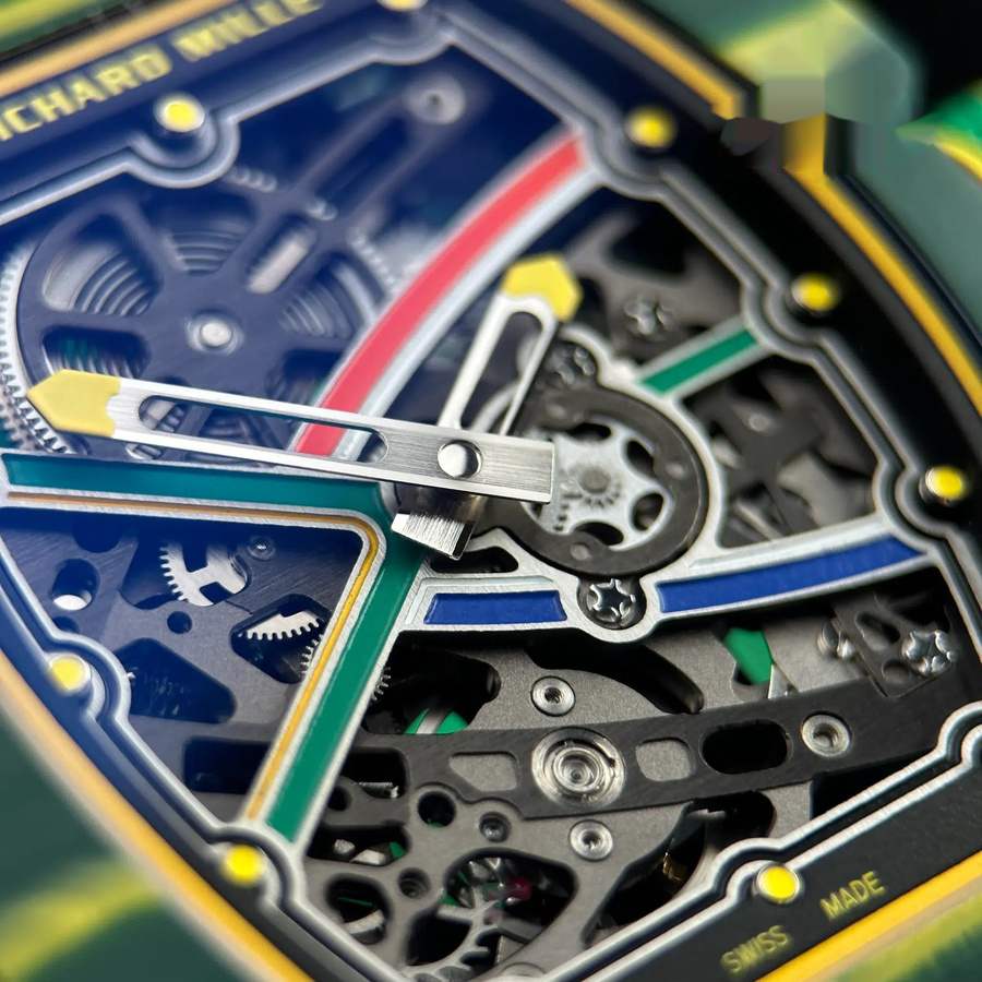 Reloj réplica: Richard Mille RM 67-02 Wayde Van Niekerk, automático, extraplano, verde, Quartz TPT 47.52 X 38,7 mm — exclusivo – Foto 7