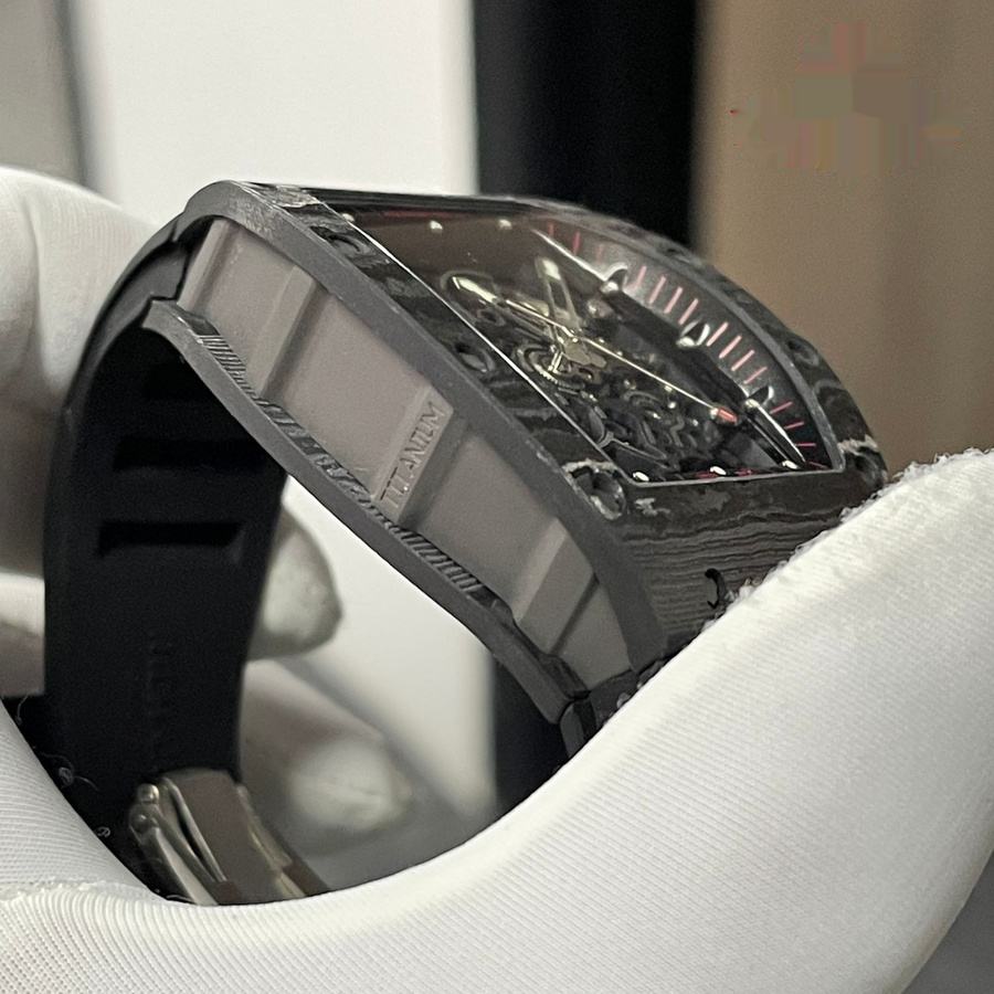 Reloj réplica: Richard Mille RM 055 Bubba Watson, oscuro, hecho a medida, NTPT, fibra de carbono, movimiento vaucher — destacado – Foto 8