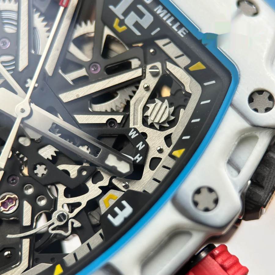 Reloj réplica: Richard Mille RM 35-03 Rafael Nadal, carbono, 43,2 mm X 50 mm — de acabado exquisito – Foto 6