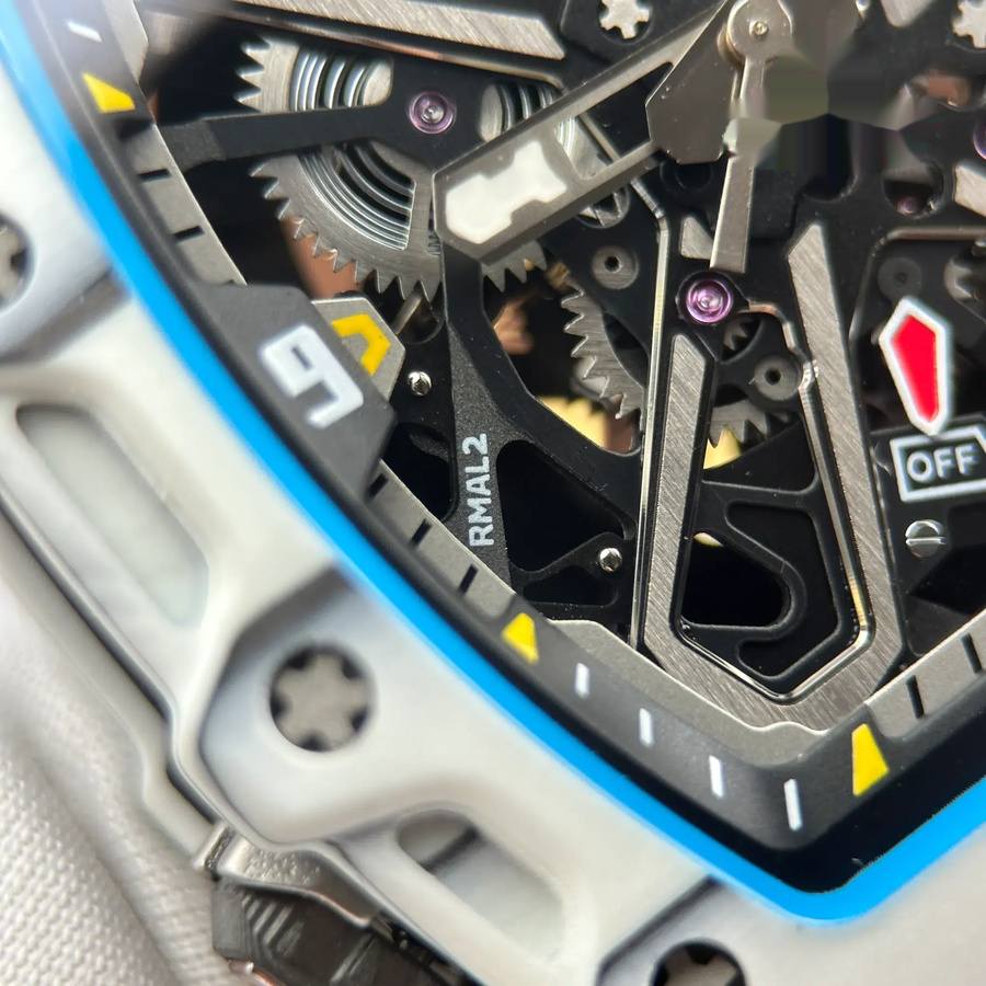 Reloj réplica: Richard Mille RM 35-03 Rafael Nadal, carbono, 43,2 mm X 50 mm — de acabado exquisito – Foto 8
