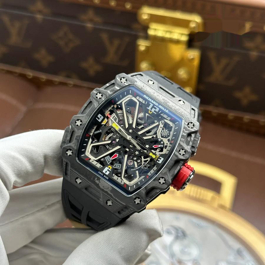 Reloj réplica: Richard Mille RM 35-03 Rafael Nadal, carbono negro, 43,2 mm X 50 mm — de gran valor – Foto 2
