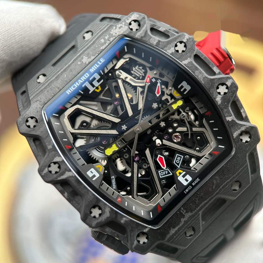 Reloj réplica: Richard Mille RM 35-03 Rafael Nadal, carbono negro, 43,2 mm X 50 mm — de gran valor – Foto 5