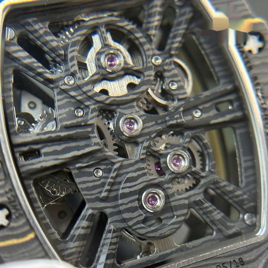 Reloj réplica: Richard Mille RM 12-01, tourbillon, edición limitada, Carbon TPT 48 mm X 39,3 mm — impecable – Foto 12