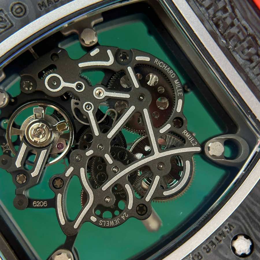 Reloj réplica: Richard Mille RM 055 Bubba Watson, oscuro, fibra de carbono, 42.7 X 49,9 mm — irresistible – Foto 7