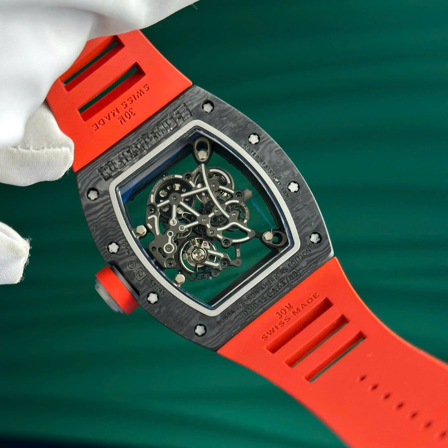 Reloj réplica: Richard Mille RM 055 Bubba Watson, oscuro, fibra de carbono, 42.7 X 49,9 mm — irresistible – Foto 8