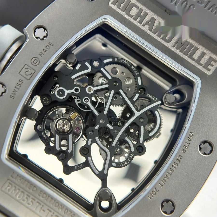 Reloj réplica: Richard Mille RM 055 Bubba Watson, completamente gris, titanio, &, cerámica, ZF 42,7 mm — legendario – Foto 11