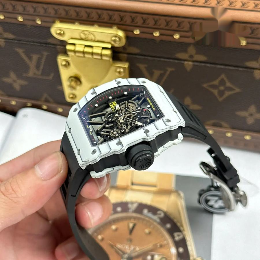 Reloj réplica: Richard Mille RM 35-01 Rafael Nadal Carbon TPT ZF V3 49,94 mm X 44,5 mm — lujoso – Foto 4