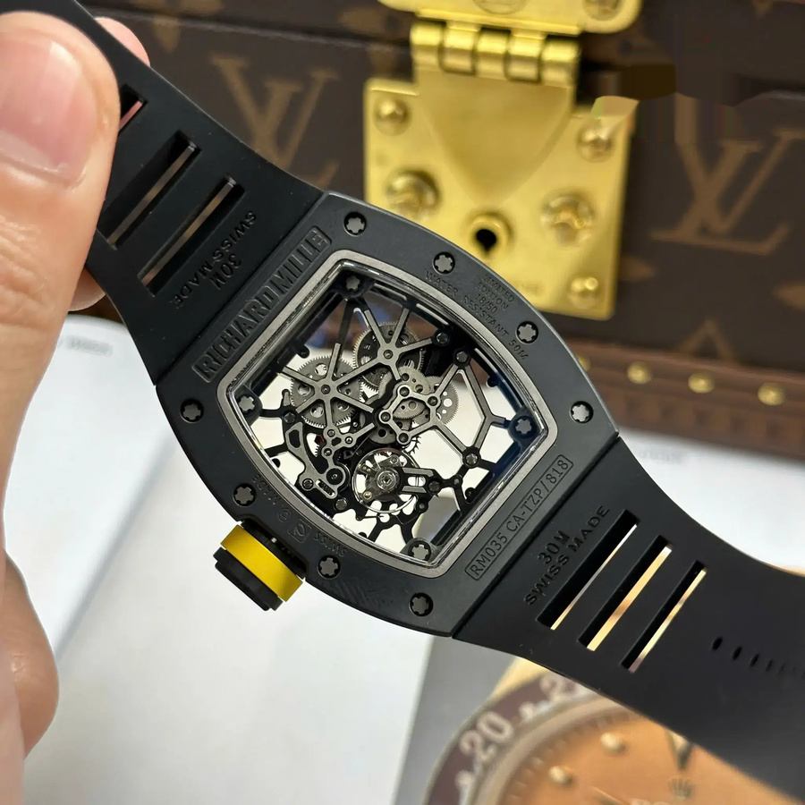 Reloj réplica: Richard Mille RM 035 Rafael Nadal Americas, edición limitada, Z, fabricante, 39,7 mm X 48 mm — de lujo – Foto 10