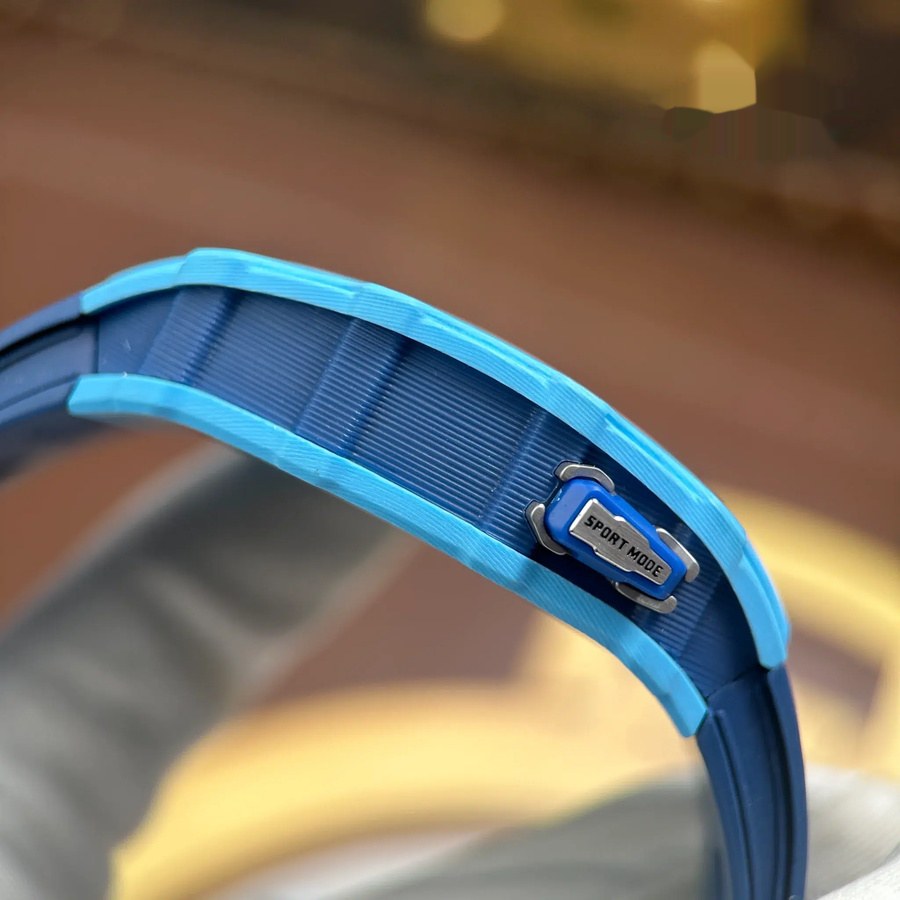 Reloj réplica: Richard Mille RM35-03 Rafael Nadal, pastel, azul, Quartz TPT, correa de caucho, 43,2 mm X 50 mm — de lujo – Foto 9