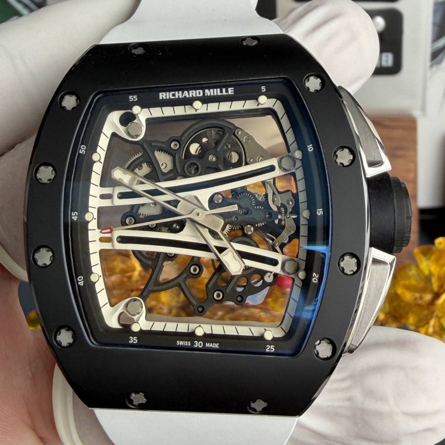 Reloj réplica: Richard Mille RM 61-01 Yohan Blake, monocromo, edición limitada, movimiento vaucher, 42,7 mm X 50,23 mm — de última novedad – Foto 5