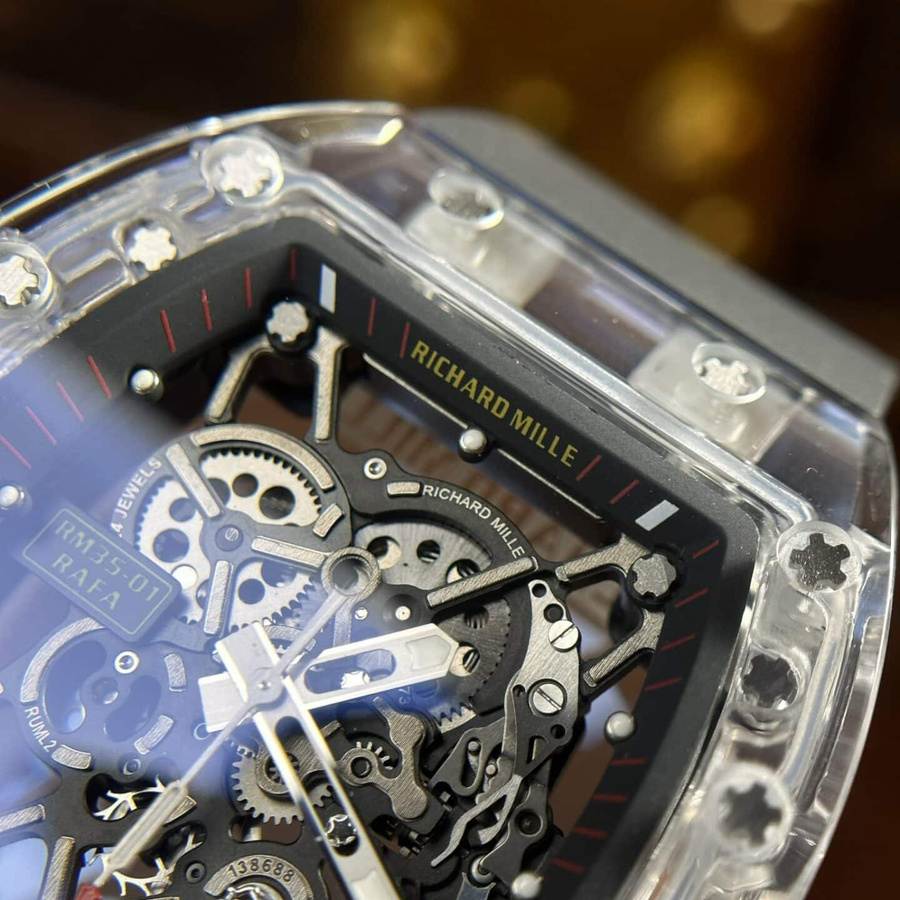 Reloj réplica: Richard Mille RM 35-01 Rafael Nadel, zafiro, Sonic, fabricante, 42 mm — con estilo – Foto 5