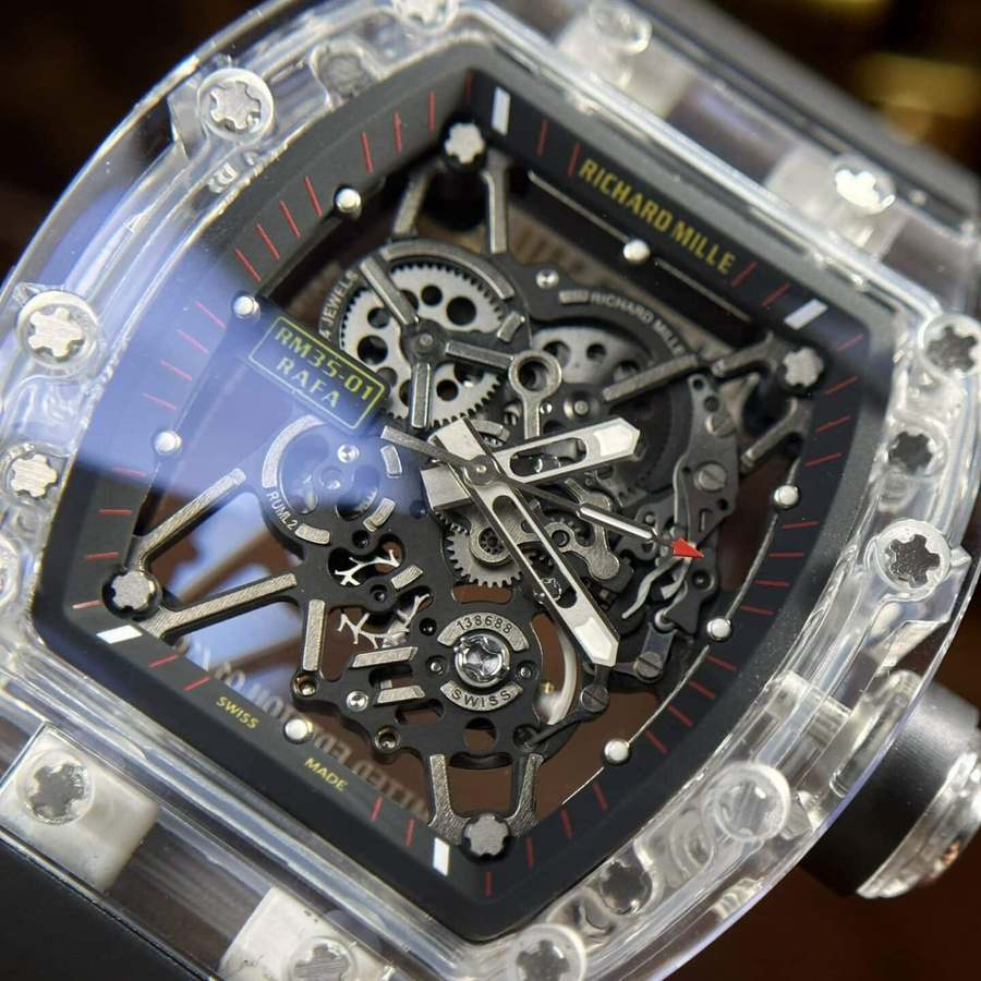 Reloj réplica: Richard Mille RM 35-01 Rafael Nadel, zafiro, Sonic, fabricante, 42 mm — con estilo – Foto 6