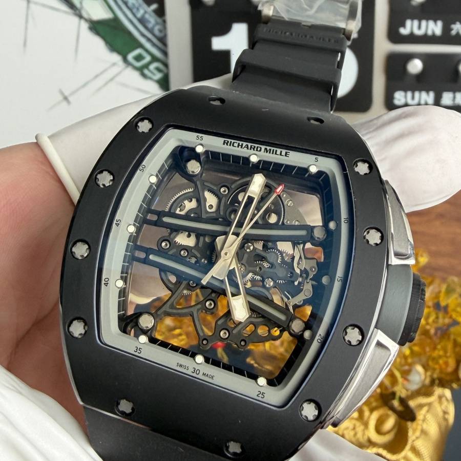 Reloj réplica: Richard Mille RM 61-01 Yohan Blake, completamente gris, movimiento vaucher, 42,7 mm X 50,23 mm — de primer nivel – Foto 4