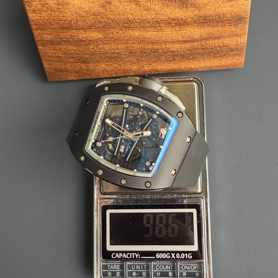 Reloj réplica: Richard Mille RM 61-01 Yohan Blake, completamente gris, movimiento vaucher, 42,7 mm X 50,23 mm — de primer nivel – Foto 11